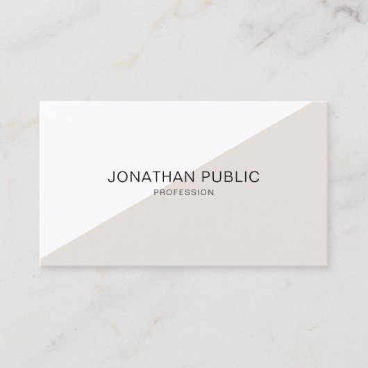 Creëer Uw eigen moderne, elegante gladde glin Visitekaartje (Voorkant)