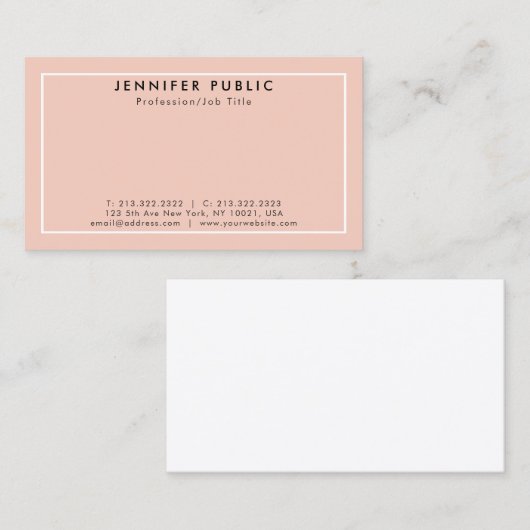 Creëer Uw eigen moderne, elegante schoonmaakvloer Visitekaartje (Voorkant / Achterkant)