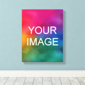 Creëer Uw eigen moderne elegante verticale high cl Canvas Afdruk (Insitu (Houten vloer))