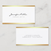 Creëer Uw eigen moderne, elegante, witte, slimme Visitekaartje (Voorkant / Achterkant)