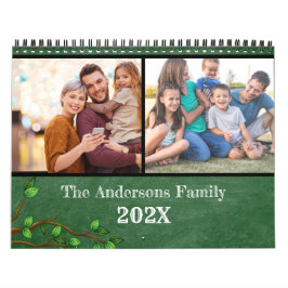 Creëer uw eigen moderne familiefoto Maandelijks gr Kalender