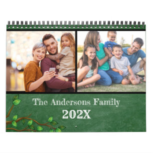 Creëer uw eigen moderne familiefoto Maandelijks gr Kalender