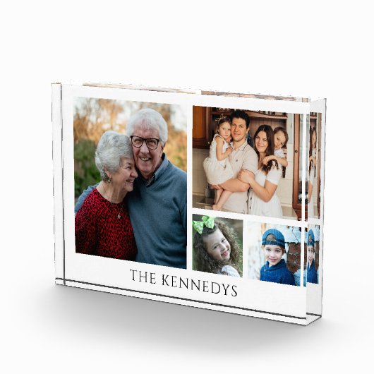 Creëer Uw eigen moderne familienaam 4 Fotoblok (Rechts)