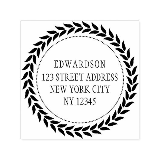 Creëer uw eigen moderne, geavanceerde retouradres  zelfinktende stempel (Design)