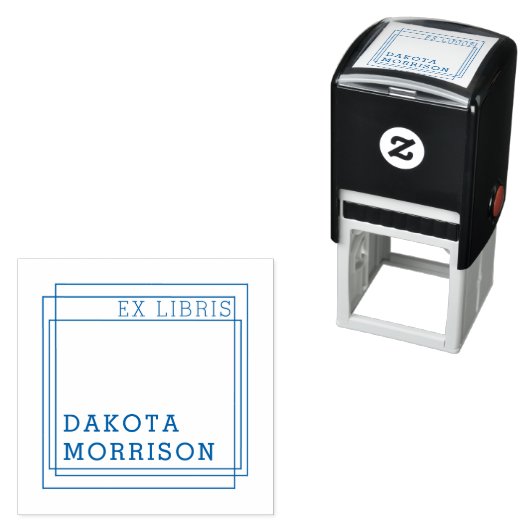 Creëer Uw eigen moderne geometrische ex libris naa Zelfinktende Stempel (In situ)