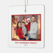 Creëer Uw eigen moderne gepersonaliseerde familief Keramisch Ornament (Links)