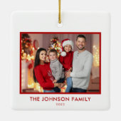 Creëer Uw eigen moderne gepersonaliseerde familief Keramisch Ornament (Achterkant)