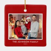 Creëer Uw eigen moderne gepersonaliseerde familief Keramisch Ornament (Achterkant)