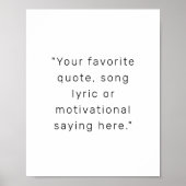 Creëer uw eigen moderne gepersonaliseerde offerte  poster (Voorkant)