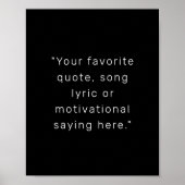 Creëer uw eigen moderne gepersonaliseerde offerte  poster (Voorkant)