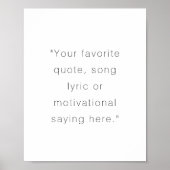 Creëer uw eigen moderne gepersonaliseerde offerte  poster (Voorkant)