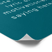 Creëer uw eigen moderne gepersonaliseerde offerte  poster (Hoek)