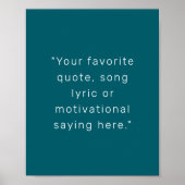 Creëer uw eigen moderne gepersonaliseerde offerte  poster (Voorkant)