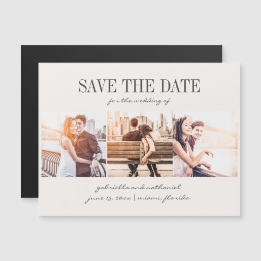 Creëer Uw eigen moderne, geschreven 3 foto (Voorkant / Achterkant)