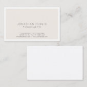 Creëer Uw eigen moderne grafische eenvoudige Sjabl Visitekaartje (Voorkant / Achterkant)