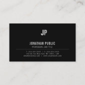 Creëer Uw eigen moderne grafische monogram Visitekaartje (Voorkant)