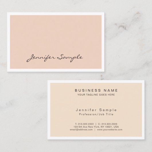 Creëer Uw eigen moderne grafische professional ele Visitekaartje (Voorkant / Achterkant)