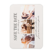 Creëer Uw eigen moderne handgeschreven 3 foto opsl Magneet (Verticaal)