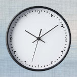 Creëer uw eigen moderne hebreeuwenklok, persoonlij ronde klok<br><div class="desc">Wall Clock (HEBREW Numeriek): Creëer Uw eigen professionele merkartikel met aangepaste logo/foto's en eenvoudige aanpassingen door tekst,  achtergrondkleuren of meer afbeeldingen toe te voegen. Eenvoudige manier om je bedrijf aan te passen,  creëer coole cadeaus voor je familie en vrienden voor elke keer.</div>