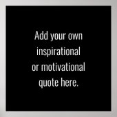 Creëer Uw eigen moderne Inspirerend prijsopgave Poster (Voorkant)