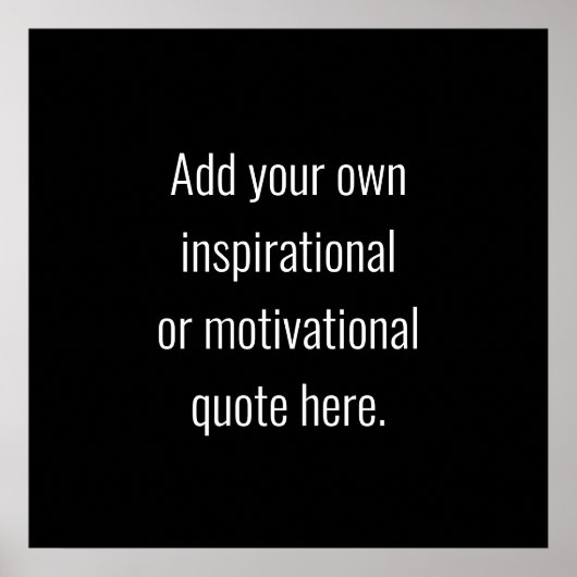 Creëer Uw eigen moderne Inspirerend prijsopgave Poster (Voorkant)