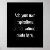 Creëer Uw eigen moderne Inspirerend prijsopgave Poster (Voorkant)