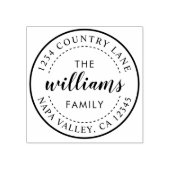 Creëer Uw eigen moderne kalligrafie retouradres Rubberstempel (Afrduk)