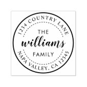 Creëer Uw eigen moderne kalligrafie retouradres Zelfinktende Stempel (Design)