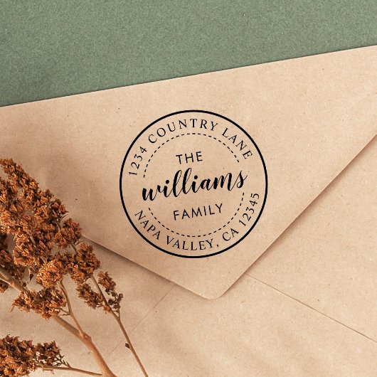 Creëer Uw eigen moderne kalligrafie retouradres Zelfinktende Stempel