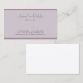 Creëer Uw eigen moderne, minimalistische elegante Visitekaartje (Voorkant / Achterkant)