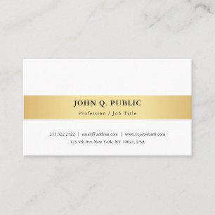 Creëer uw eigen moderne, minimalistische legant ee visitekaartje