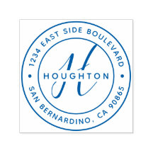 Creëer Uw eigen moderne monogram retouradres