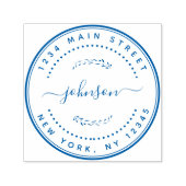 Creëer Uw Eigen Moderne Naam Retouradres Zelfinktende Stempel (Design)