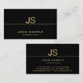 Creëer uw eigen moderne professionele elegante visitekaartje (Voorkant / Achterkant)