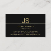 Creëer uw eigen moderne professionele elegante visitekaartje (Achterkant)