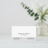 Creëer Uw eigen, moderne, professionele legant Visitekaartje (Staand voorkant)