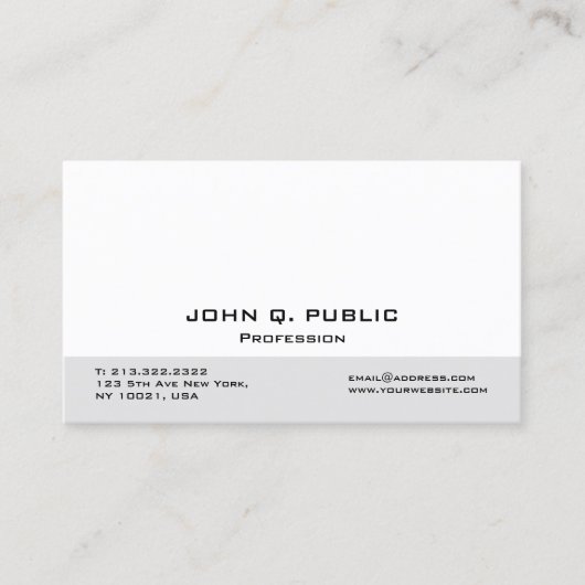 Creëer Uw eigen, moderne, professionele legant Visitekaartje (Voorkant)