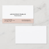 Creëer Uw eigen, moderne, professionele legant Visitekaartje (Voorkant / Achterkant)