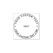 Creëer Uw eigen, moderne Ronde Adres Rubber Rubberstempel (Afrduk)