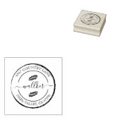 Creëer Uw eigen, moderne Ronde Adres Rubber Rubberstempel (Gestempeld)
