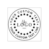 Creëer Uw eigen, moderne Ronde Adres Rubber Rubberstempel (Afrduk)