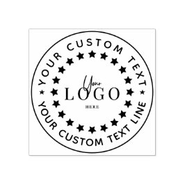 Creëer Uw eigen, moderne Ronde Adres Rubber Rubberstempel