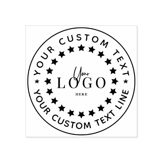 Creëer Uw eigen, moderne Ronde Adres Rubber Rubberstempel (Afrduk)