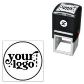 Creëer uw eigen moderne ronde bedrijf Logo Zelfinktende Stempel (In situ)