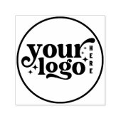 Creëer uw eigen moderne ronde bedrijf Logo Zelfinktende Stempel (Design)