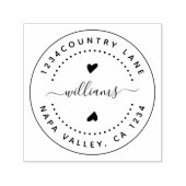 Creëer Uw eigen, moderne Ronde Rendement, zelfinkt Zelfinktende Stempel (Design)