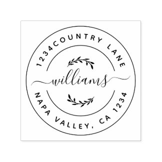 Creëer Uw eigen, moderne Ronde Rendement, zelfinkt Zelfinktende Stempel