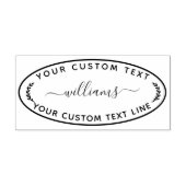 Creëer Uw eigen moderne ronde retour Rubberstempel (Afrduk)