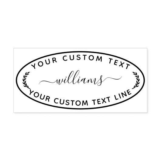 Creëer Uw eigen moderne ronde retour Rubberstempel (Afrduk)