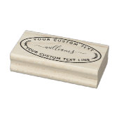 Creëer Uw eigen moderne ronde retour Rubberstempel (Stempel)